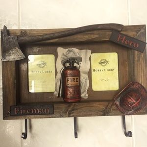 Hobby Lobby Heavy Fireman’s Frame. Hold 2 photos.